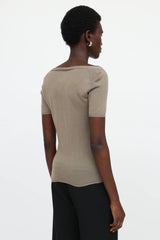 Prada Knit V-Neck Top