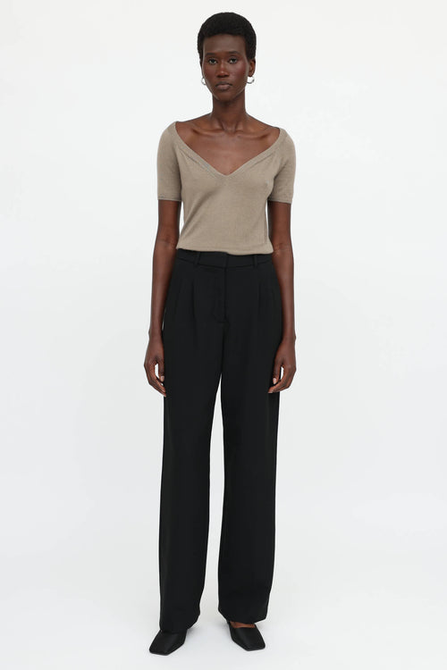 Prada Knit V-Neck Top