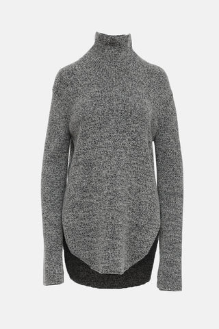 Celine Heathered Turtleneck Sweater