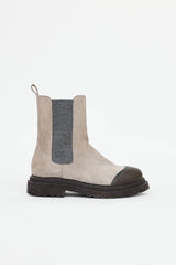 Brunello Cucinelli Suede Monili Boot