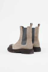 Brunello Cucinelli Suede Monili Boot