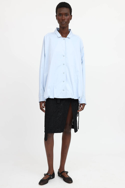 Tibi Bubble Hem Shirt