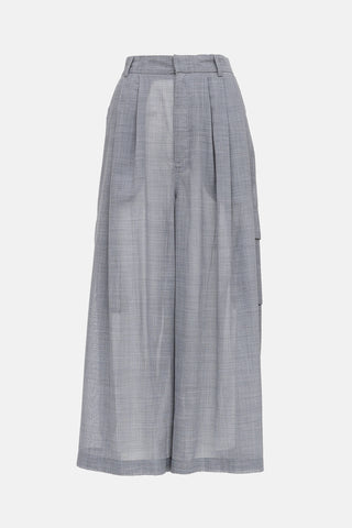 Tibi Semi-Sheer Cargo Trousers