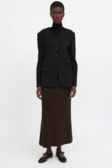 Tibi Collarless Blazer