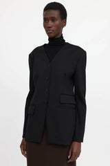 Tibi Collarless Blazer