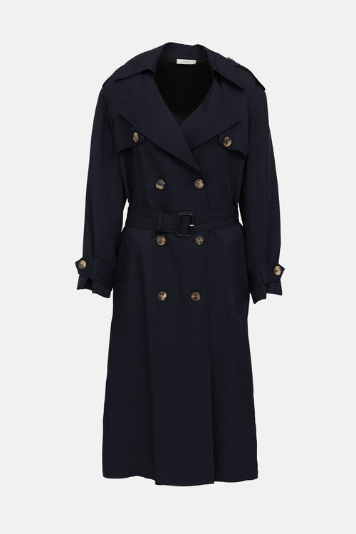 Celine Double Breasted Trench Coat