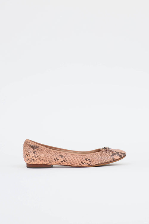 Embossed Ballet Flat