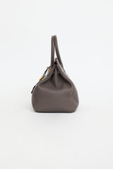 Hermès 2012 Etain Clemence Birkin 35 Bag