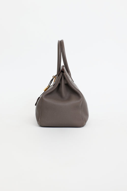 Hermès 2012 Etain Clemence Birkin 35 Bag