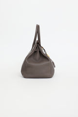 Hermès 2012 Etain Clemence Birkin 35 Bag