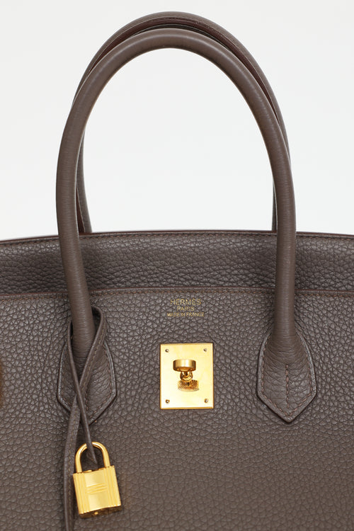 Hermès 2012 Etain Clemence Birkin 35 Bag