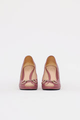 Gucci Guccisima Peep Toe Pump