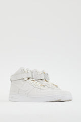 1019 ALYX 9SM X Nike White Air Force 1 High Sneaker
