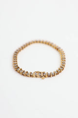 Fine Jewelry 10K Yellow Gold Diamond Tennis Bracelet