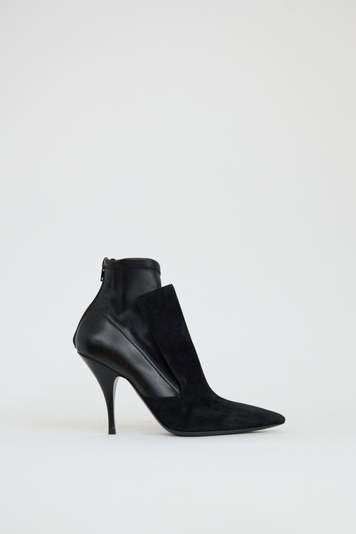 Givenchy Black Leather & Suede Ankle Boot