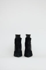 Givenchy Black Leather & Suede Ankle Boot