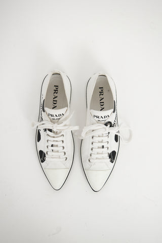 Prada White & Black Continuation Sneaker