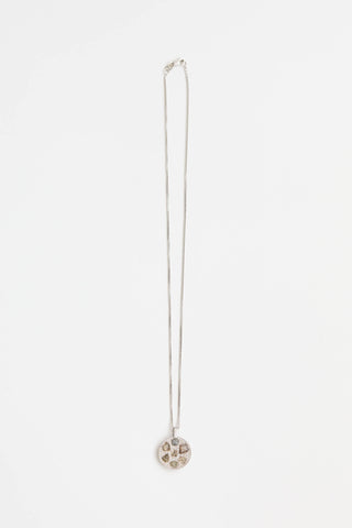 Fine Jewelry 14K and 18K White Gold Diamond Pendant Necklace