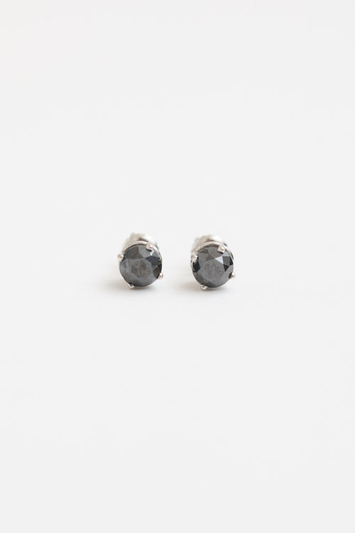 Fine Jewelry 14K White Gold Diamond Stud Earrings