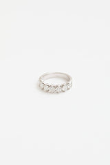 Fine Jewelry 14K White Gold and Diamond Half Eternity Ring