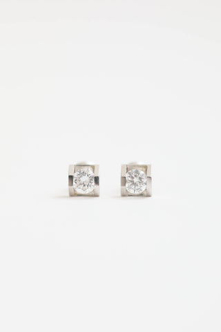 Fine Jewelry 14K White Gold Diamond Stud Earrings
