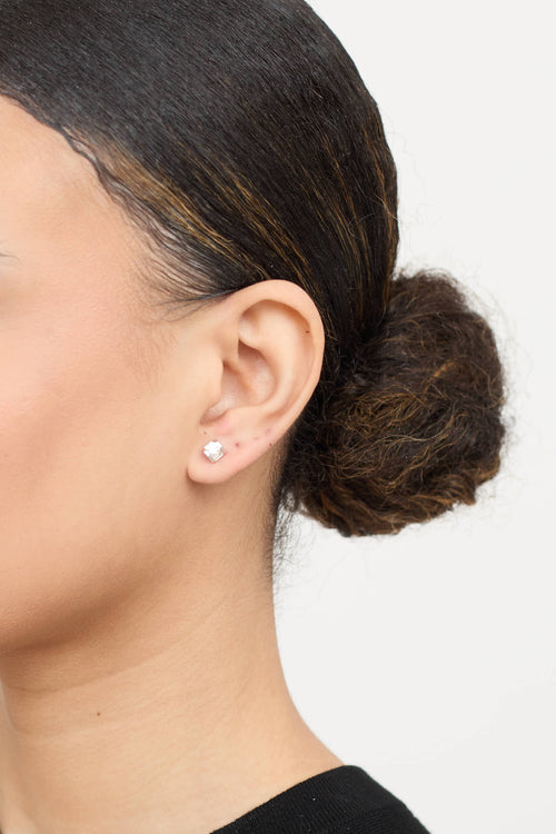 Fine Jewelry 14K White Gold Diamond Stud Earrings