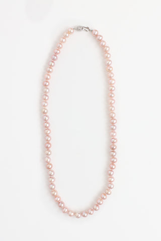 Fine Jewelry 14K White Gold Freshwater Pearl Necklace