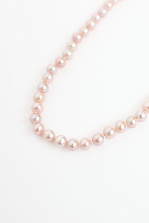 Fine Jewelry 14K White Gold Freshwater Pearl Necklace