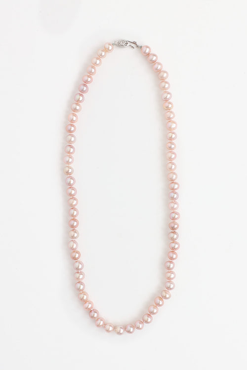 Fine Jewelry 14K White Gold Freshwater Pearl Necklace