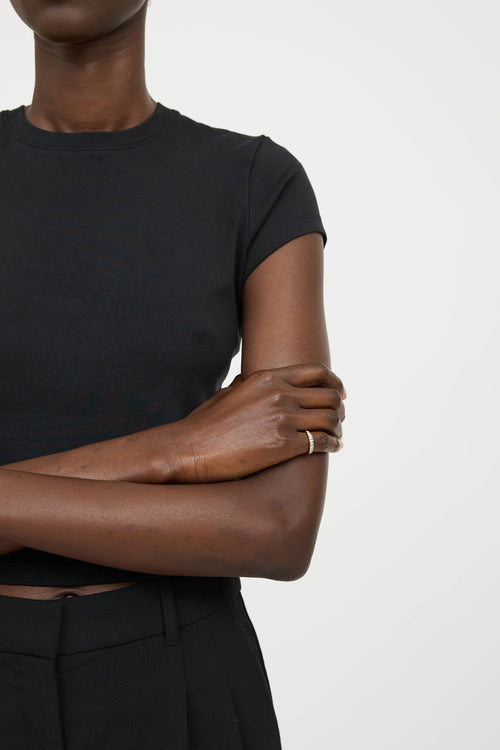 Fine Jewelry14K Yellow Gold Diamond Slim Ring