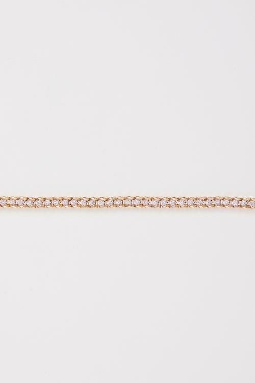 Fine Jewelry 14K Yellow Gold & Diamond Tennis Bracelet