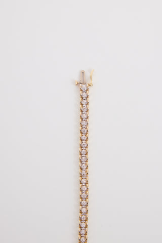 Fine Jewelry 14K Yellow Gold & Diamond Tennis Bracelet
