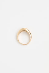 Fine Jewelry 14K Yellow Gold and Diamond Solitaire Flush Set Ring