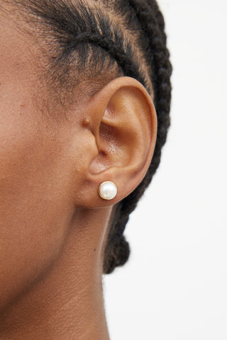 Fine Jewelry14K Yellow Gold Pearl Stud Earring