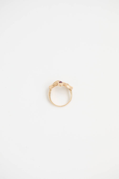 Fine Jewelry 14K Yellow Gold Ruby Tangled Ring