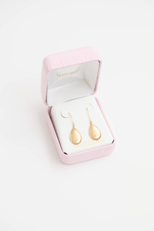 Fine Jewelry 14K Yellow Gold Teardrop Earrings