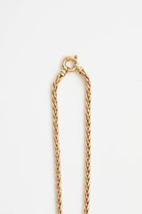 Fine Jewelry 14K Yellow Gold Wheat Link Chain Necklace