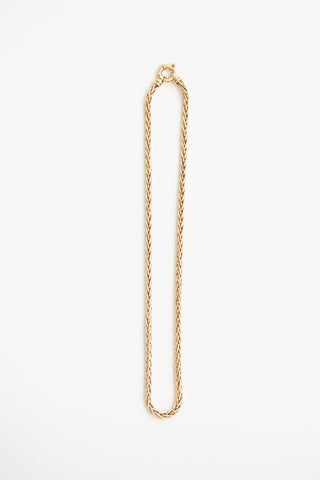 Fine Jewelry 14K Yellow Gold Wheat Link Chain Necklace
