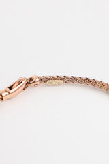Fine Jewelry 14K Rose Gold Diamond Cable Station Bracelet