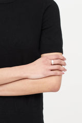 Fine Jewelry 14K Yellow Gold and Cubic Zurconia Three Stone Ring