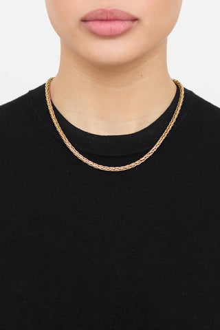 Fine Jewelry 14K Yellow Gold Wheat Link Chain Necklace