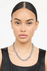 Fine Jewelry 14K White Gold Tahitian Pearl Necklace