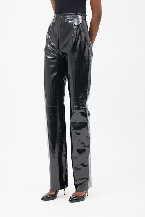 16Arlington Black Patent Leather Trouser