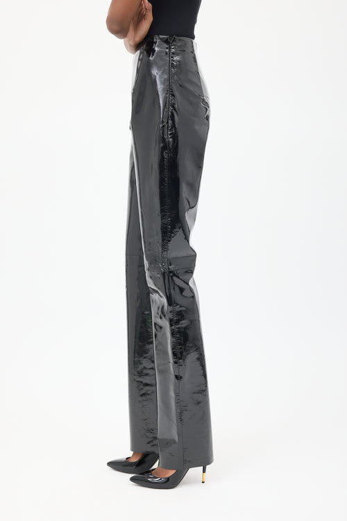 16Arlington Black Patent Leather Trouser