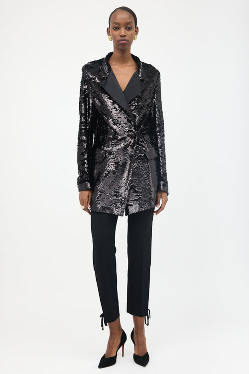 16Arlington Sequin Tuxedo Blazer