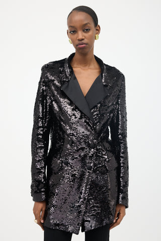 16Arlington Sequin Tuxedo Blazer