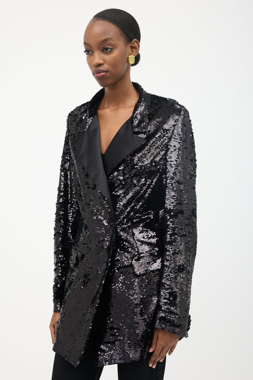 16Arlington Sequin Tuxedo Blazer