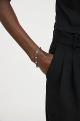 Fine Jewelry18K White Gold Sapphire Tennis Bracelet