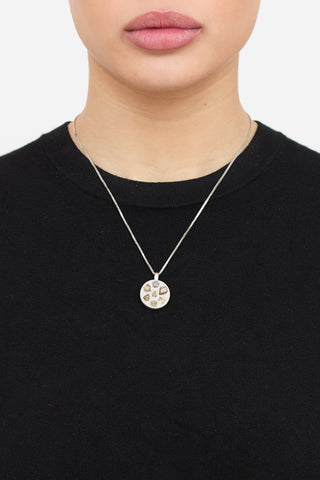 Fine Jewelry 14K and 18K White Gold Diamond Pendant Necklace