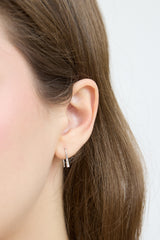 Fine Jewelry 18K White Gold Diamond Earrings